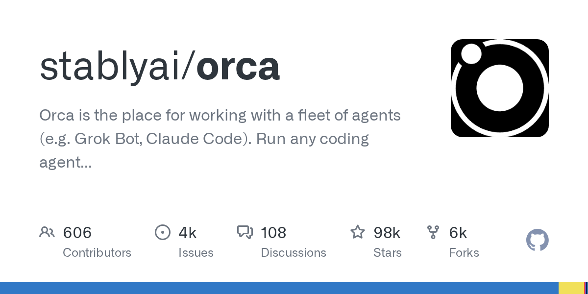 stablyai/orca on GitHub